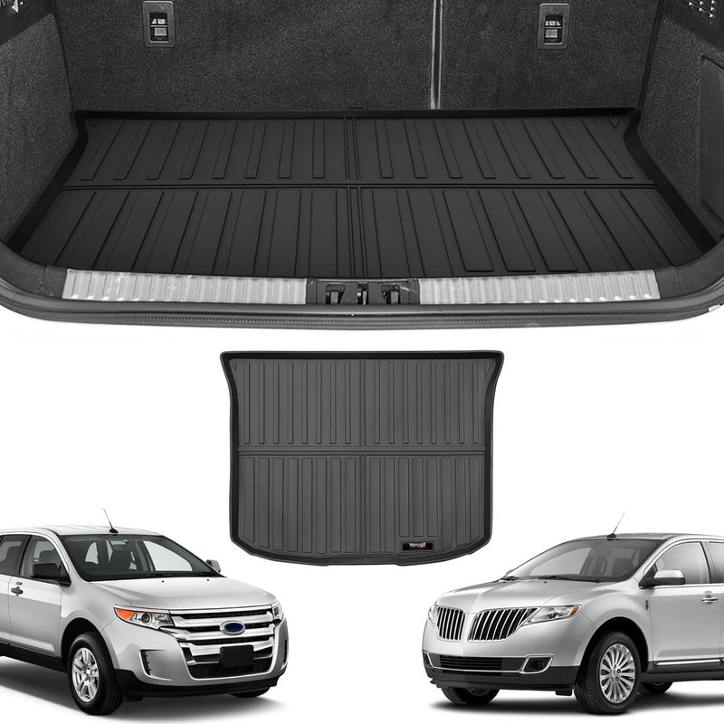 Yonugli Custom for 2007-2014 Ford Edge/2007-2015 Lincoln MKX Cargo Mats Trunk Liner All Weather TPE Protection Mat Accessories (for 2007-2014 Ford Edge/2007-2015 Lincoln MKX) - Image 2
